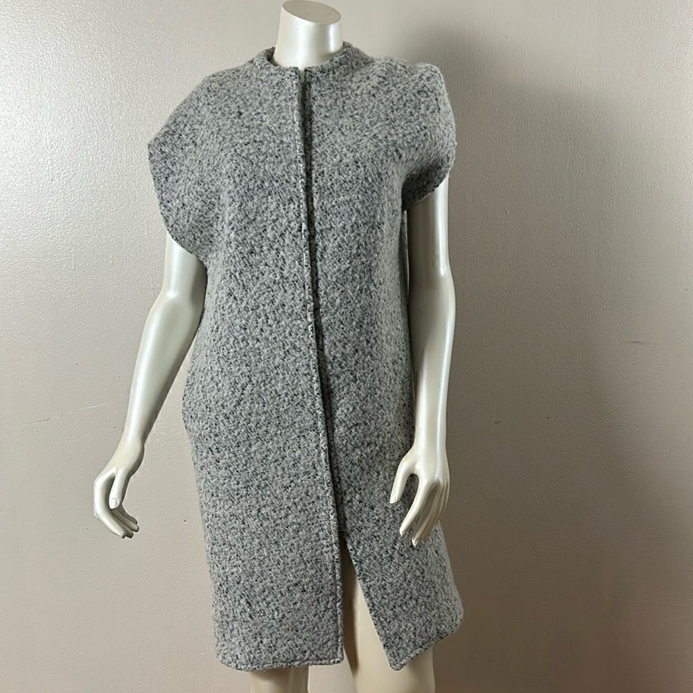 storm & marie ash waist coat ice vest jacket small extra small wool blend 2/34
